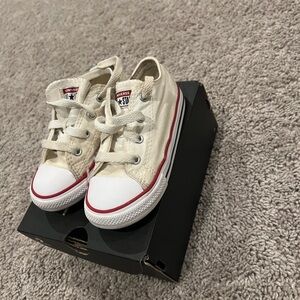 Converse Optical White Canvas Sneakers - TD